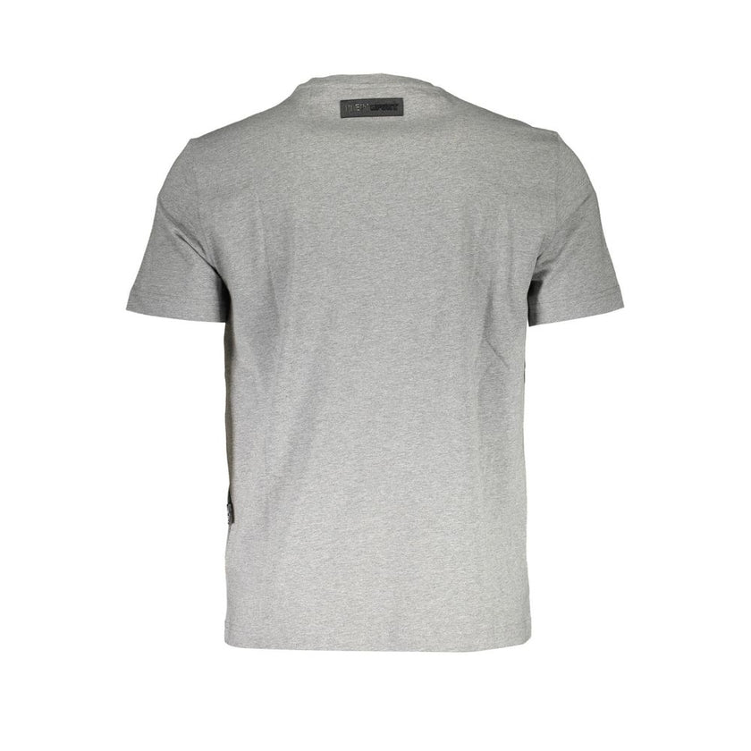 Plein Sport Grigio Baumwoll-T-Shirt für Herren