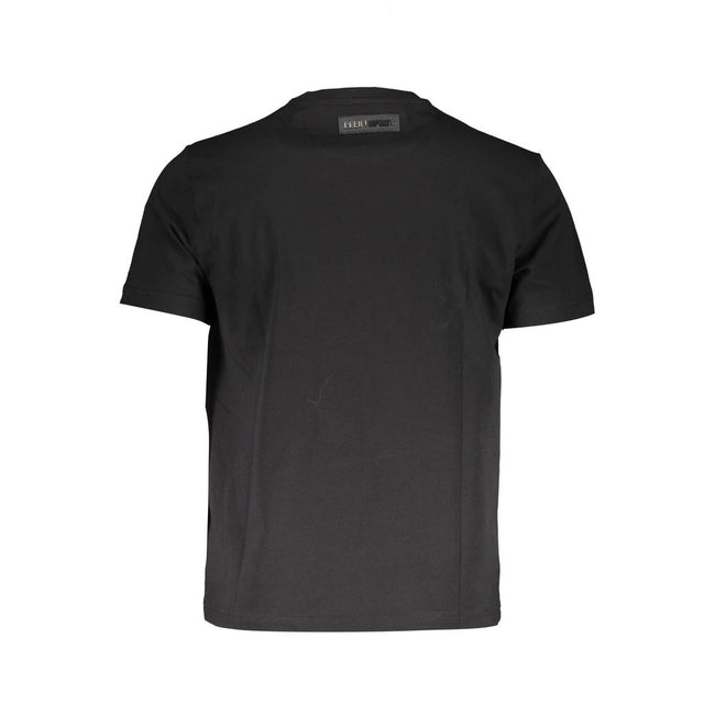 Plein Sport Schwarzes Baumwoll-T-Shirt für Herren