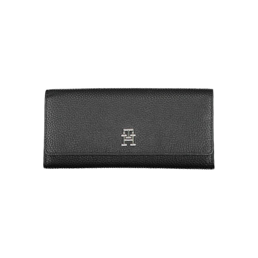 Tommy Hilfiger Schwarze Geldbörse aus Polyurethan für Damen