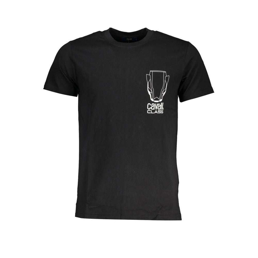 Cavalli Class Men's Black Cotton T-Shirt