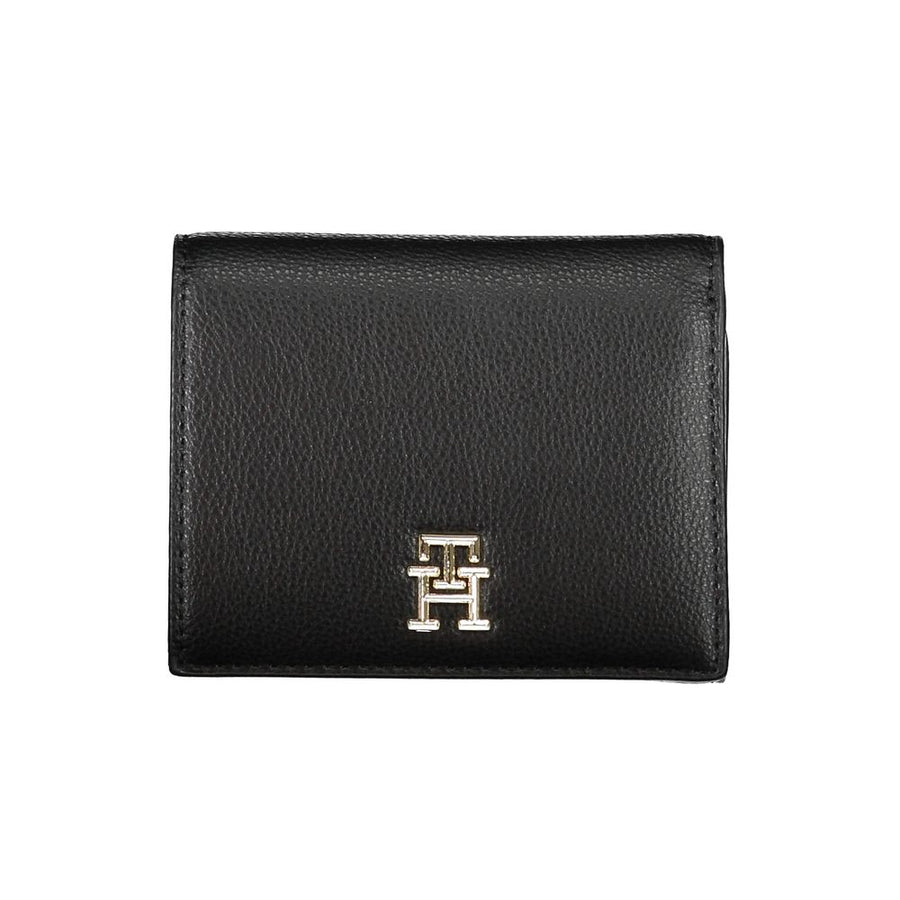 Tommy Hilfiger Schwarze Geldbörse aus Polyurethan für Damen