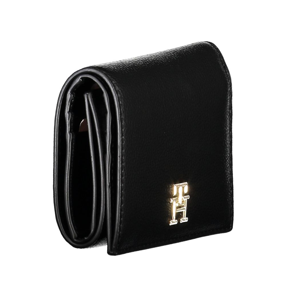 Tommy Hilfiger Schwarze Geldbörse aus Polyurethan für Damen