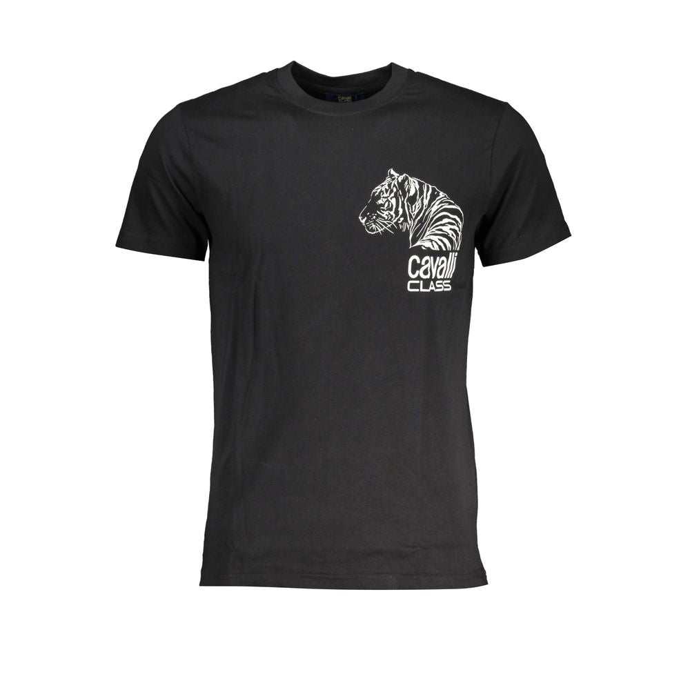 Cavalli Class Men's Black Cotton T-Shirt