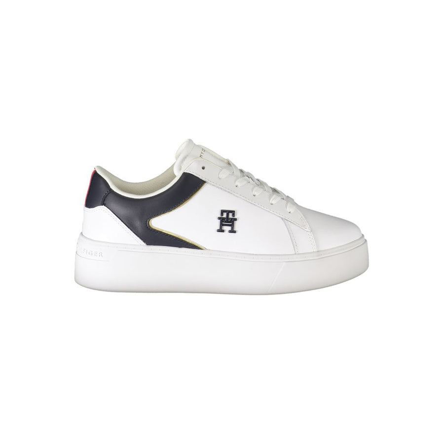 Tommy Hilfiger White Women's Polyurethane Sneakers