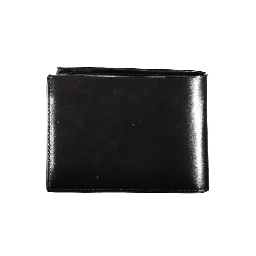 Calvin Klein Schwarzes Leder Portemonnaie für Herren