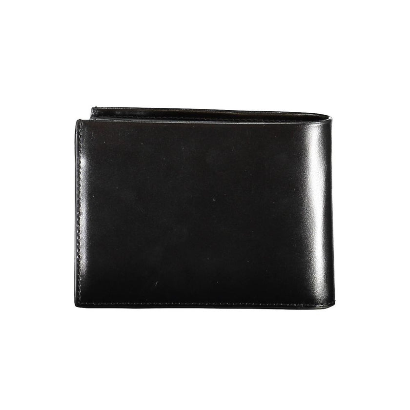 Calvin Klein Schwarzes Leder Portemonnaie für Herren