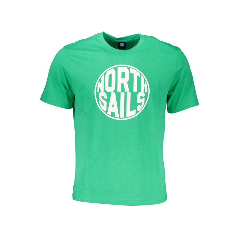 North Sails Verde Baumwoll-T-Shirt für Herren