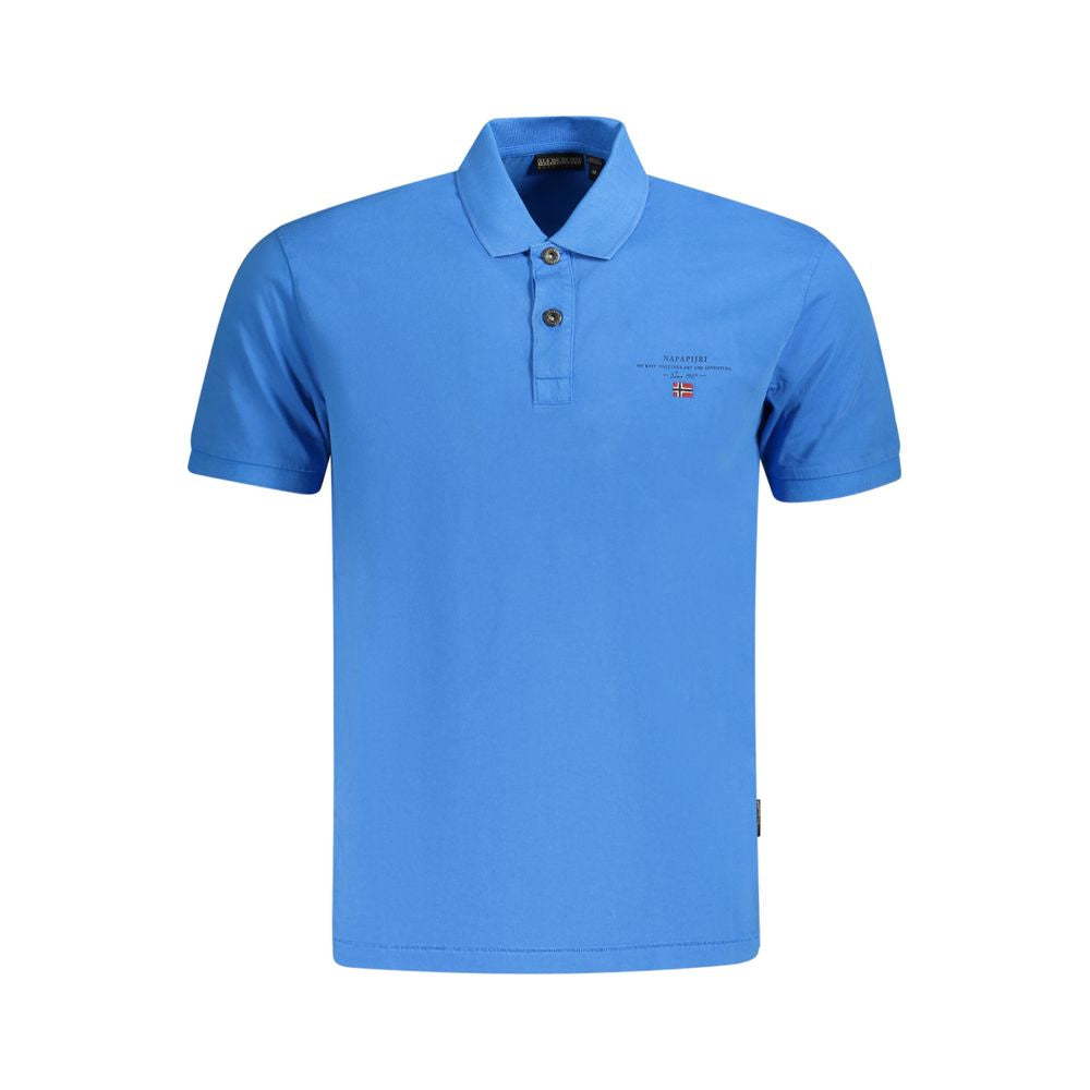 Napapijri Blaues Baumwoll-Poloshirt für Herren
