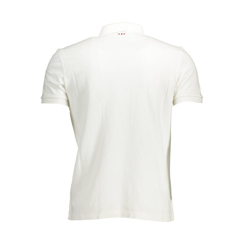 Napapijri Weißes Poloshirt aus Baumwolle für Herren