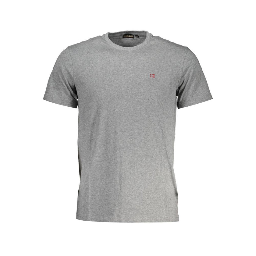 Napapijri Grigio Baumwoll-T-Shirt für Herren