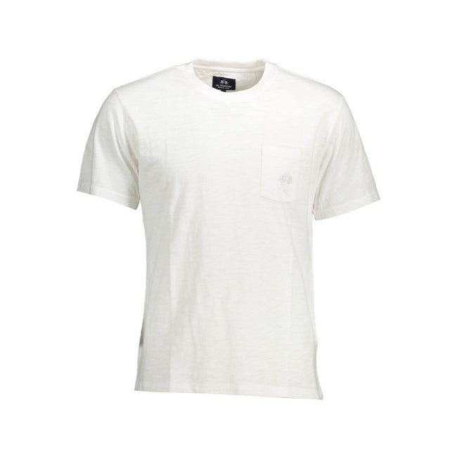 La Martina Bianco Baumwoll-T-Shirt für Herren