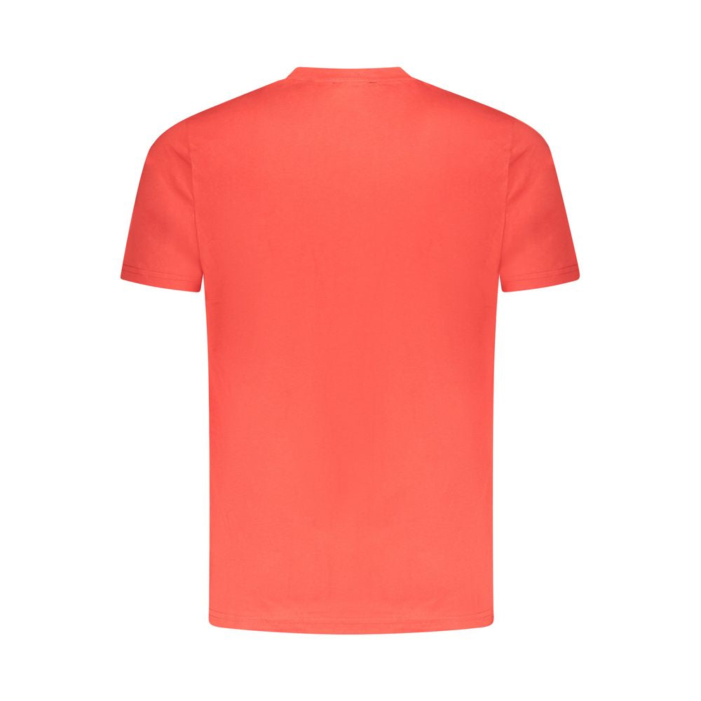 Men's Cavalli Class Red Cotton T-Shirt