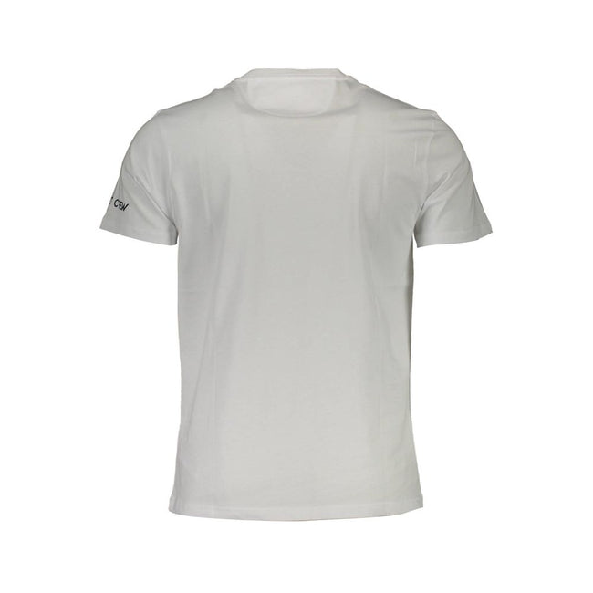 La Martina Weißes Herren-T-Shirt aus Baumwolle