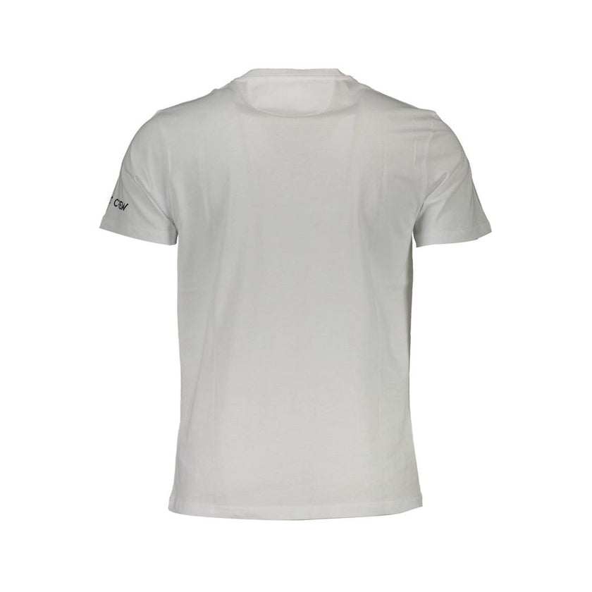 La Martina Weißes Herren-T-Shirt aus Baumwolle