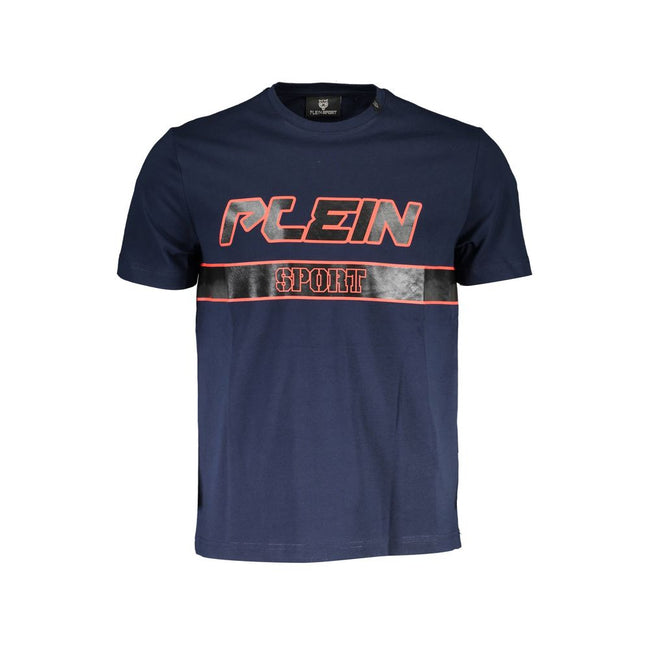 Plein Sport Blu Baumwoll-T-Shirt für Herren