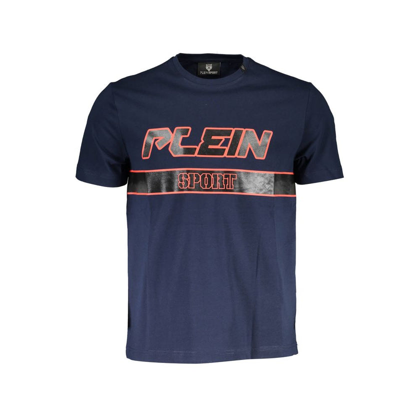 Plein Sport Blu Baumwoll-T-Shirt für Herren