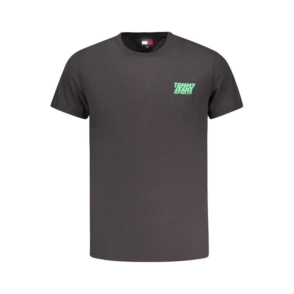 Tommy Hilfiger Men's Black Cotton T-Shirt