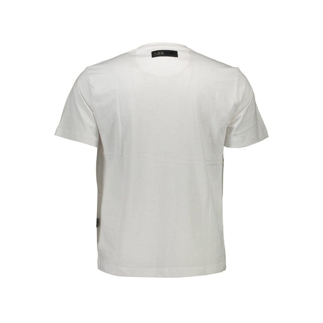 Plein Sport Weißes Herren-T-Shirt aus Baumwolle