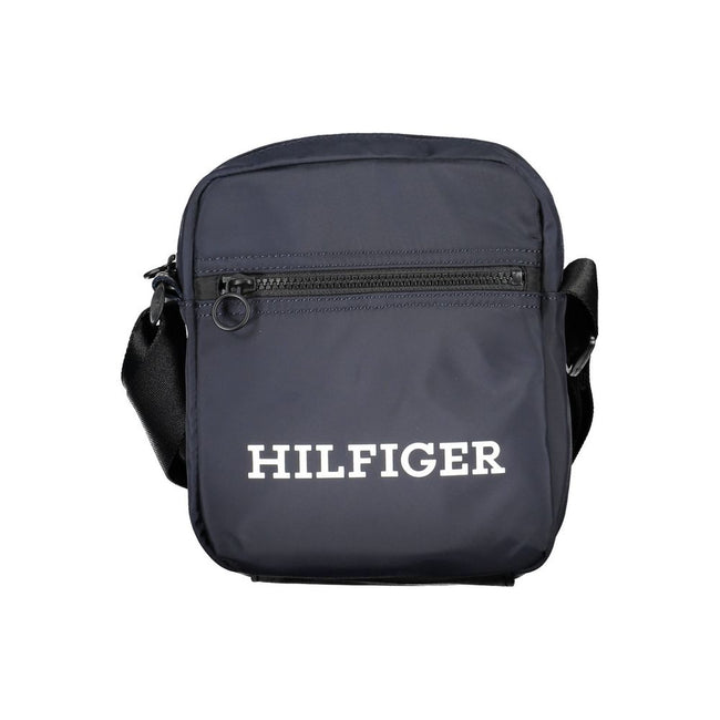 Tommy Hilfiger Blaue Schultertasche aus Polyester