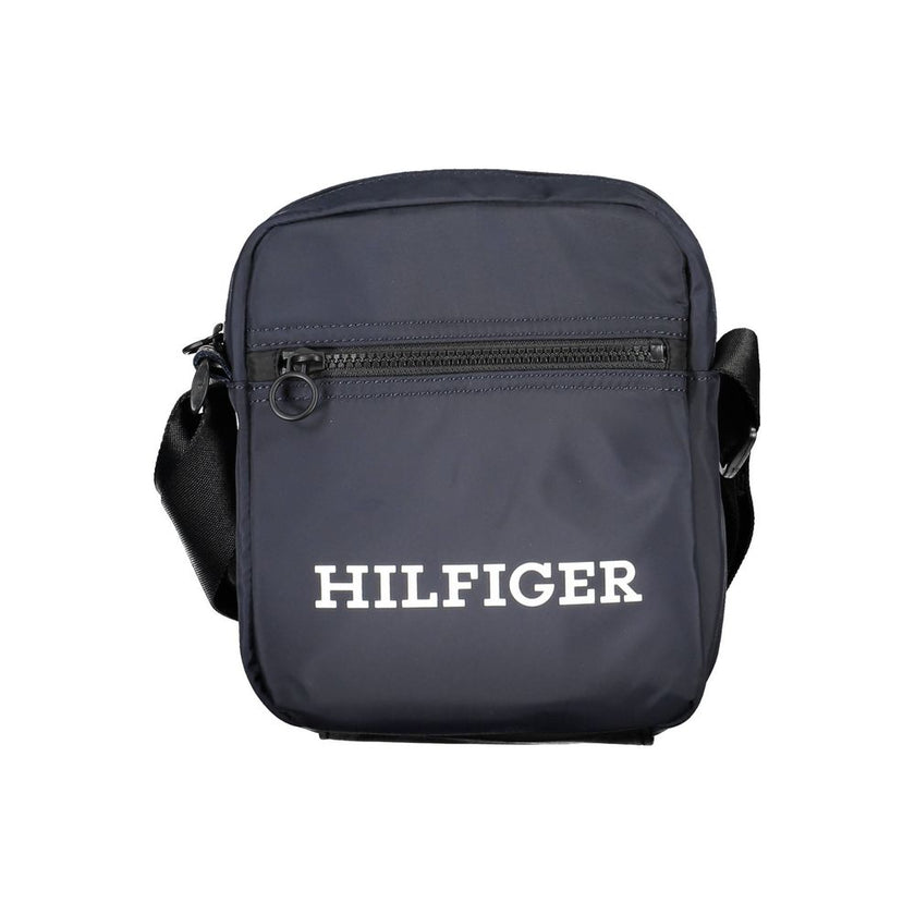 Tommy Hilfiger Blaue Schultertasche aus Polyester