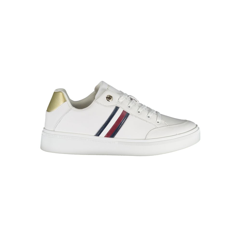 Tommy Hilfiger White Polyurethane Women's Sneaker