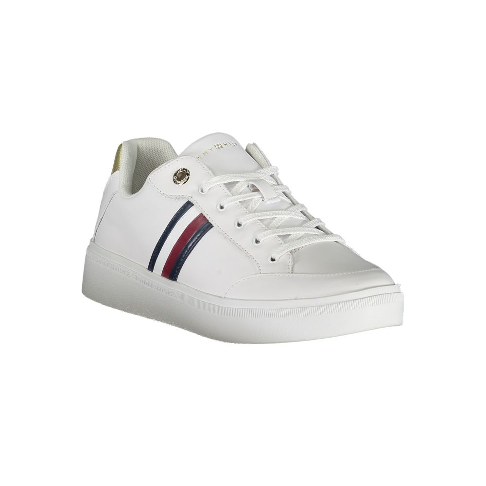 Tommy Hilfiger White Polyurethane Women's Sneaker