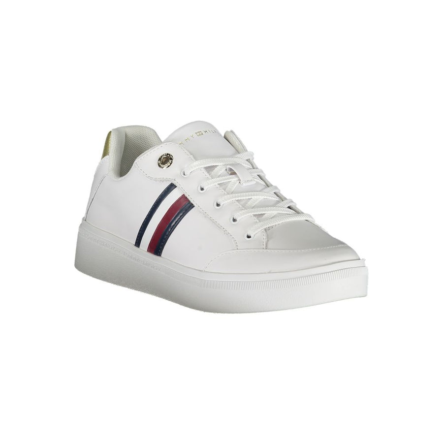 Tommy Hilfiger White Polyurethane Women's Sneaker