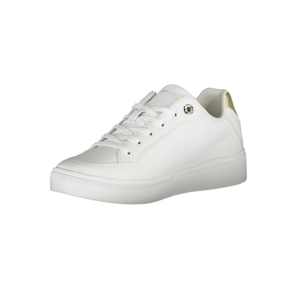 Tommy Hilfiger White Polyurethane Women's Sneaker