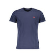 La Martina Blu Baumwoll-T-Shirt für Herren