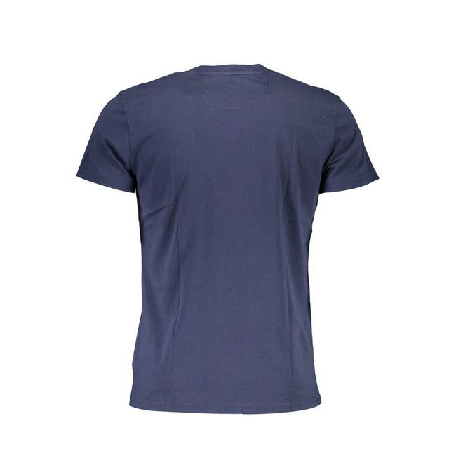 La Martina Blu Baumwoll-T-Shirt für Herren