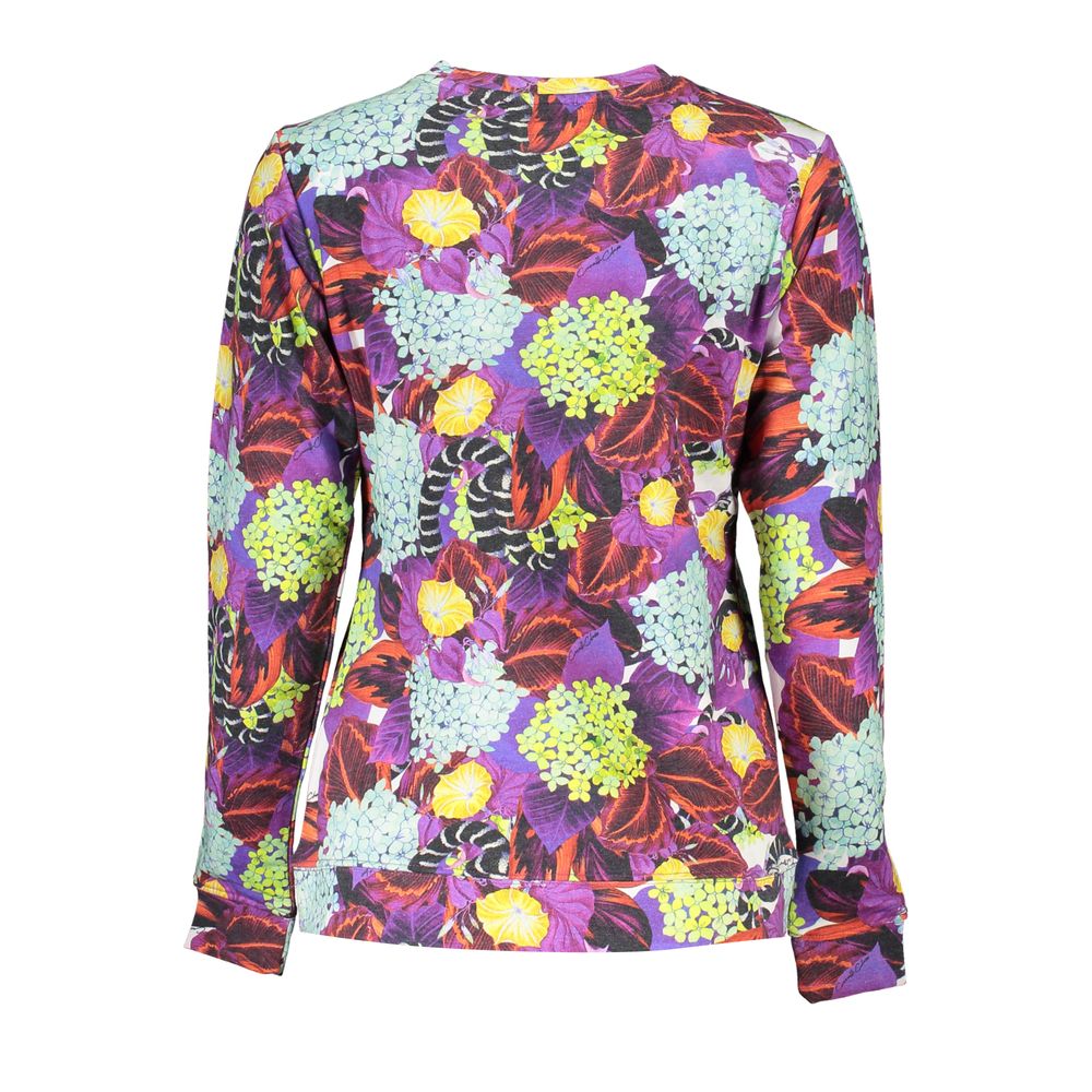 Cavalli Class Lila Baumwoll-Damenpullover