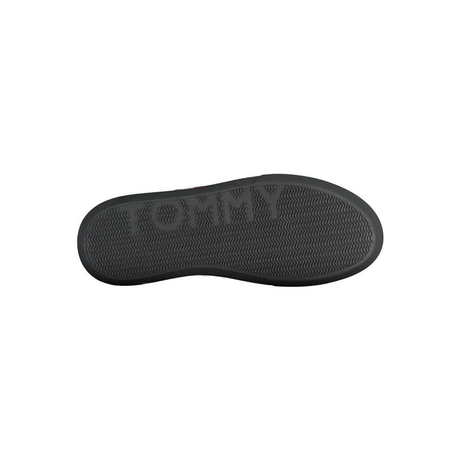 Tommy Hilfiger Men's Black Leather Sneakers