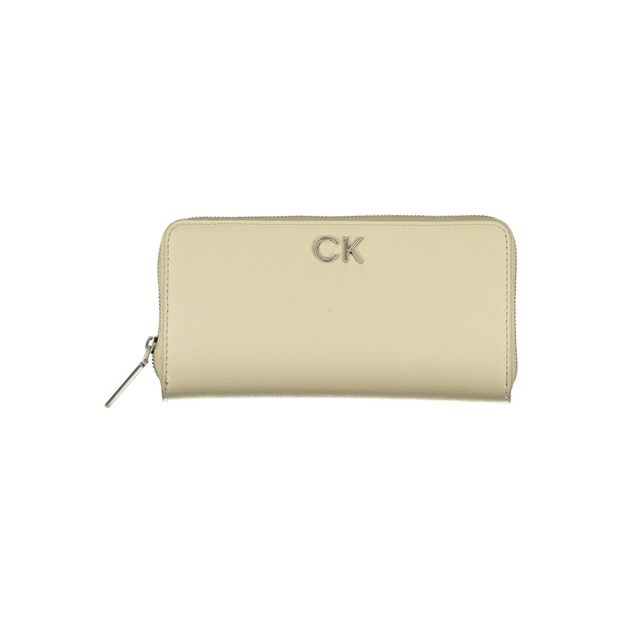 Calvin Klein Beige Polyurethane Damen Geldbörse