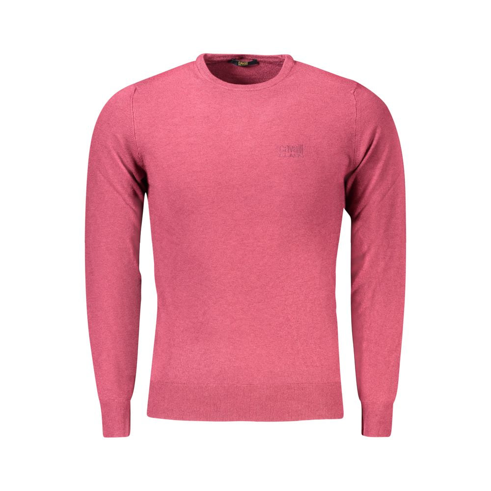 Cavalli Class Red Viscose Sweater for Men