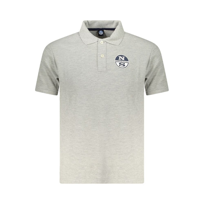 North Sails Grigio Baumwoll-Herrenpoloshirt