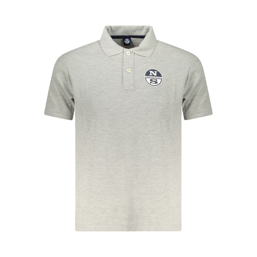 North Sails Grigio Baumwoll-Herrenpoloshirt
