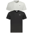Fila Schwarzes Herren-T-Shirt aus Bio-Baumwolle