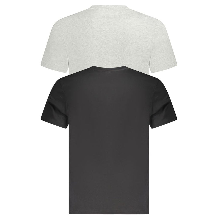 Fila Schwarzes Herren-T-Shirt aus Bio-Baumwolle