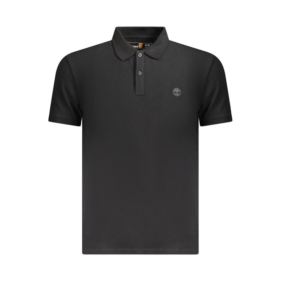 Timberland Men's Black Cotton Polo Shirt