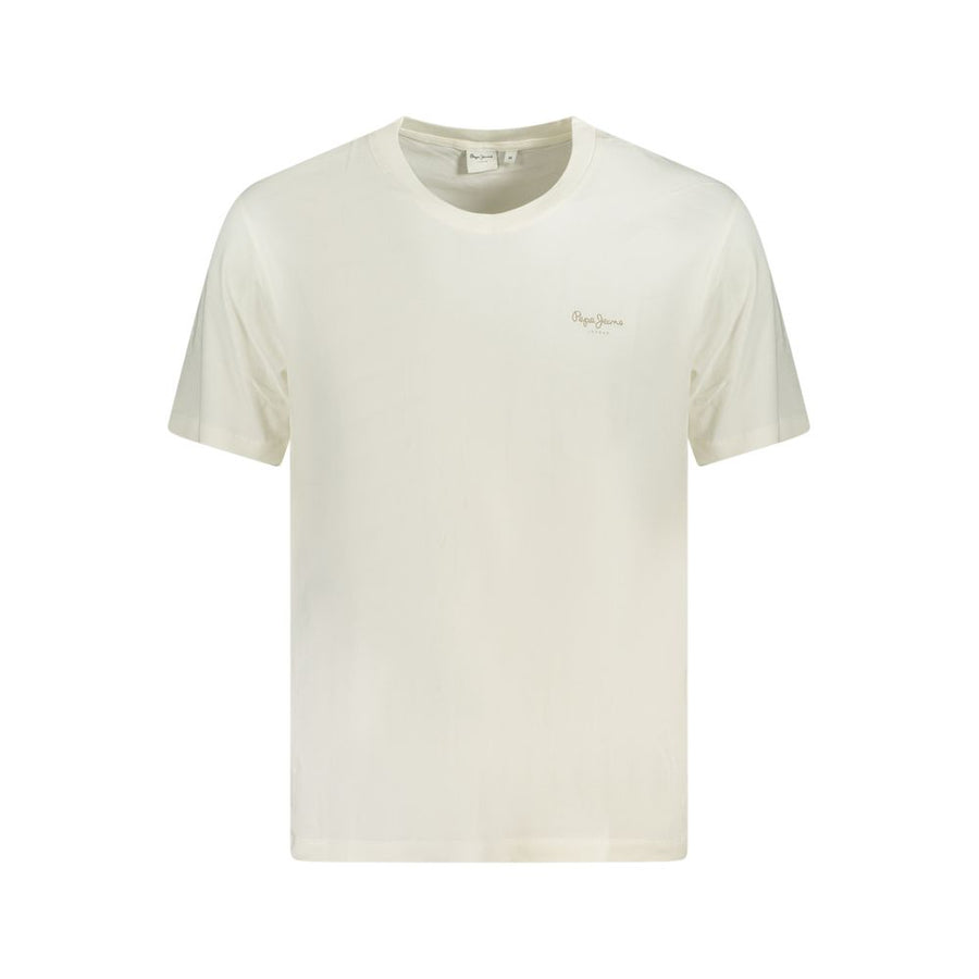 Pepe Jeans Men's Bianco Cotton T-Shirt
