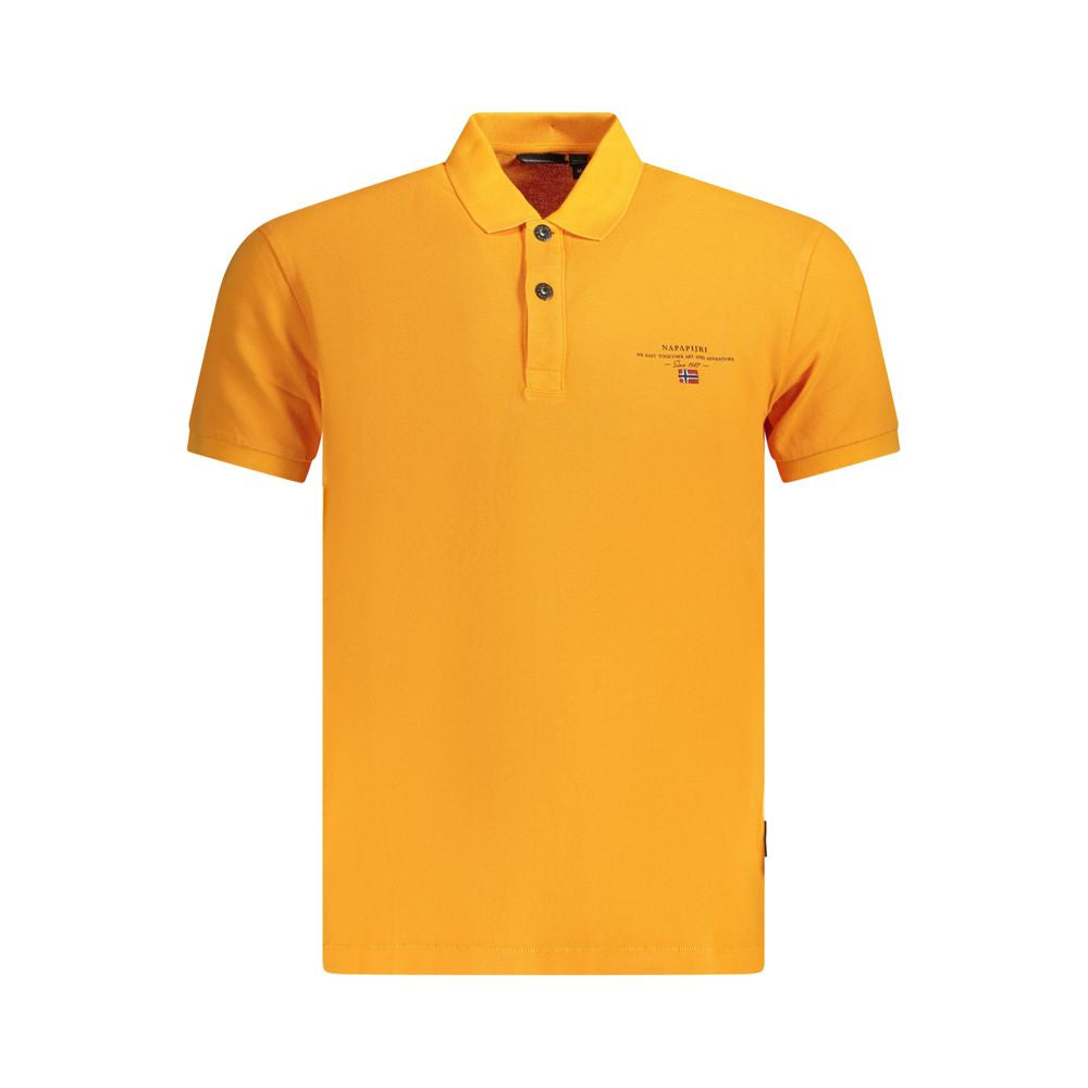 Napapijri Arancione Baumwoll-Herrenpoloshirt