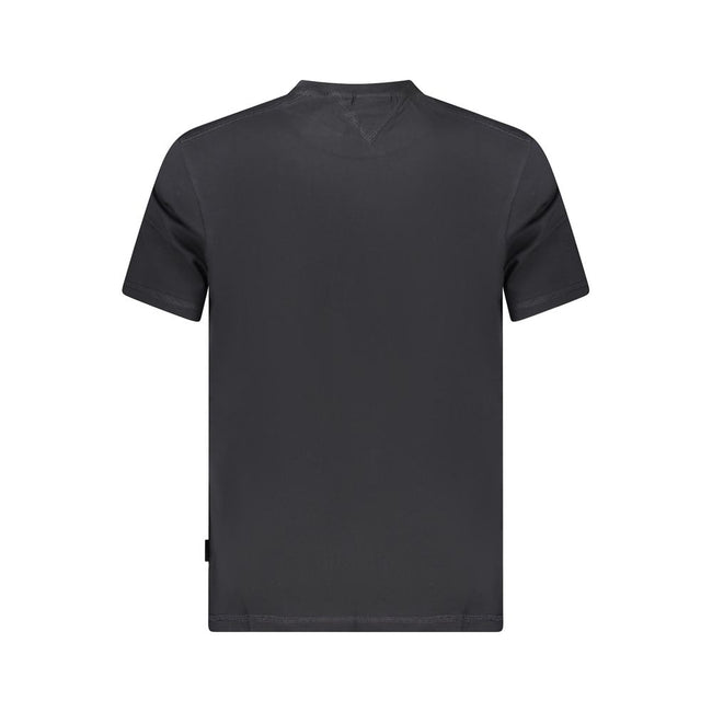 Napapijri Schwarzes Baumwoll-T-Shirt für Herren