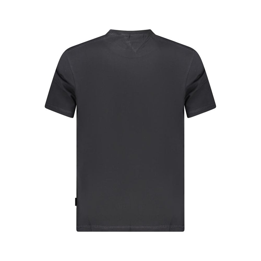 Napapijri Schwarzes Baumwoll-T-Shirt für Herren