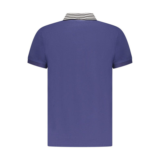 Cavalli Class Blu Cotton Herren Poloshirt
