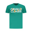 Cavalli Class Verde Baumwoll-T-Shirt für Herren