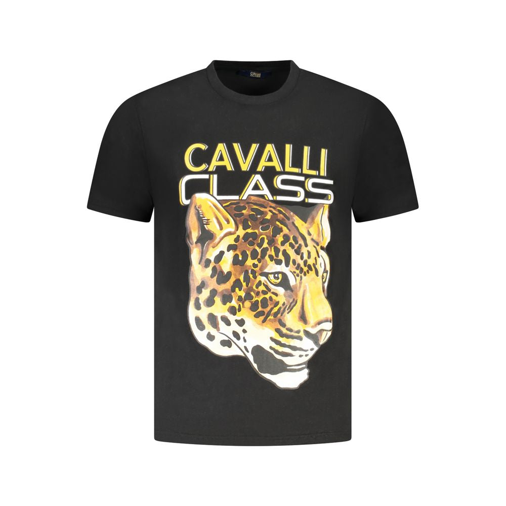 Cavalli Class Men's Black Cotton T-Shirt