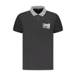 Cavalli Class Schwarzes Herren-Poloshirt aus Baumwolle