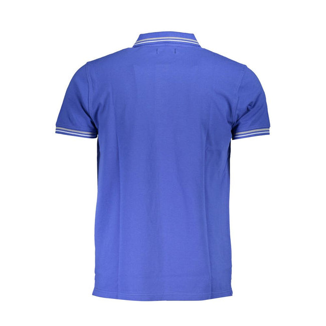 Cavalli Class Blu Cotton Herren Poloshirt