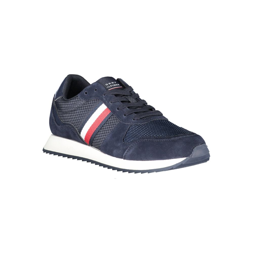Tommy Hilfiger Men's Blue Polyester Sneakers