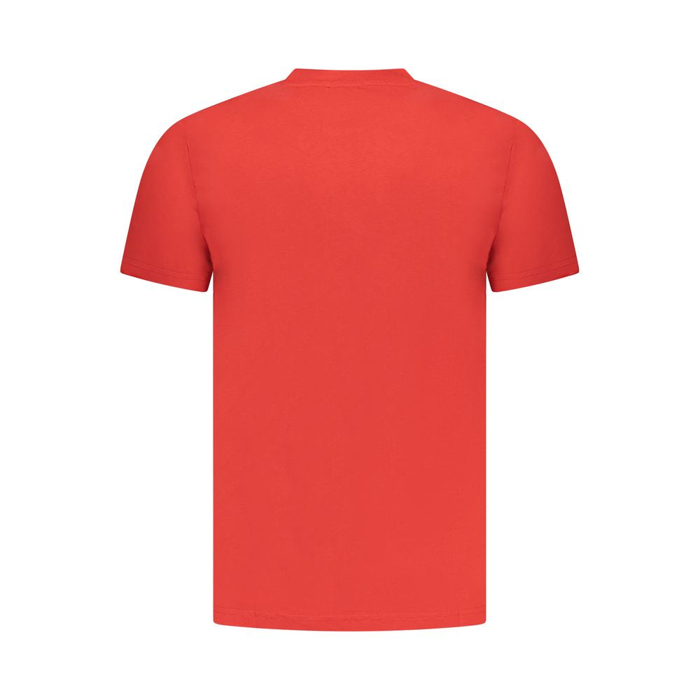 Men's Cavalli Class Red Cotton T-Shirt